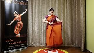 HOW TO WEAR A DANCE SAREE | BHARATANATYAM IN UKRAINE #bharatanatyam #ukraine