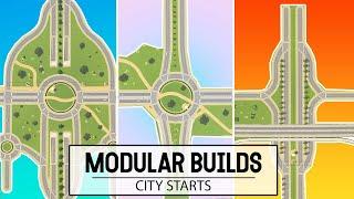 3 Simple & Easy VANILLA City Starts In Cities Skylines | Modular Builds