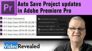 Auto Save Project updates in Adobe Premiere Pro