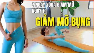 7 ngày Yoga Giảm Mỡ Bụng - ngày 1 | Hoàng Uyên Yoga