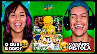 PRIMEIRA VEZ VENDO FUTPARÓDIAS -  SÓ MASCOTE TOPZERA 1 e 2 | [React em Casal] 