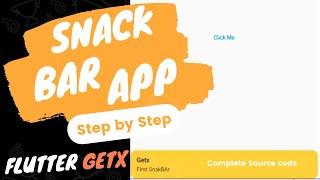 flutter getx tutorial in hindi | Snack Bar App Complete