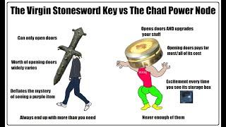 The Chad Power Node Vs The Virgin Stonesword Key