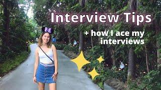 Interviewing for Disney Professional Internships | My Experience and Advice!