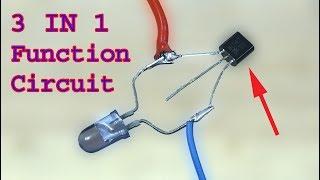 Make a 3 in 1 function circuit using BC547, awesome useful circuit