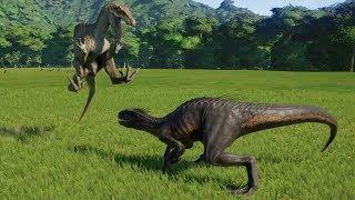 Spinoraptor VS Indoraptor - Jurassic World Evolution