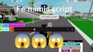 roblox fe mimic script Pastebin