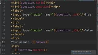 Binding radio buttons to variables in Angular cs4550 sp20 12115