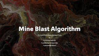 Mine Blast Algorithm