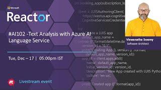 #AI102 -Text Analysis with Azure AI Language Service