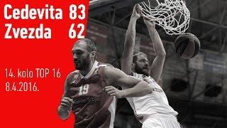 Cedevita - Zvezda, 14. kolo TOP 16 EL (8.4.2016.) I KK Cedevita