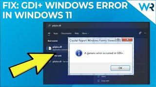 How to fix the GDI+Windows error in Windows 11