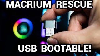 CREATE BOOTABLE rescue media macrium! Installing Macrium Reflect 8 Free in USB - GPT ERROR FIX!