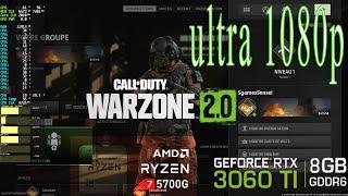 Call of Duty: Warzone 2.0 ~ Ryzen 7 5700G + RTX 3060 Ti ~ Ultra 1080p benchmark test/Dlss Off