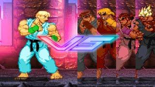 MUGEN - Eric vs. Evil Ryu, Evil Ken, Evil Dan, & Aragon - Download