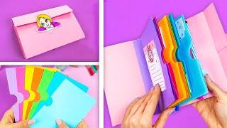 How to make Mini File Folder / DIY Notebook Folder Organizer / Back to school