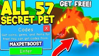 ALL 57 FREE Secret Basilisk Pet Codes In Bubble Gum Simulator! Roblox