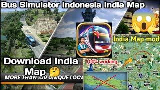 India Map Mod Download In Bus Simulator Indonesia | Bus Simulator Indonesia India Map download 