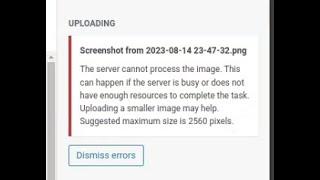 How to fix wordpress - The server cannot process the image. This can happend if the server is busy