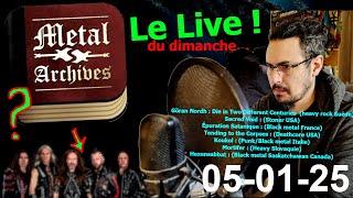 Le LIVE du dimanche ! (On découvre des groupes au hasard...) 05/01/2025