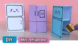 how to make paper Refrigerator / Origami Mini Refrigerator with A4 paper /Origami refrigerator / Diy