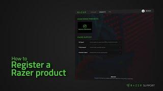 How to register a Razer product