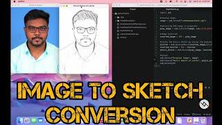 Converting Image to Pencil Sketch using Python | Atom | OpenCV | Python #ImgToSketch