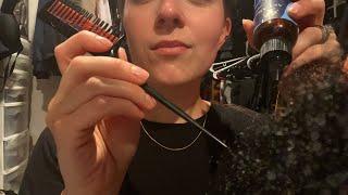 ASMR Sectioning, Combing, & Oiling Your Hair (4C Hair Type)