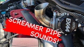 Honda Civic turbo screamer pipe