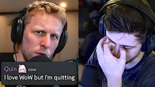 Soda Reacts to Quin Quitting WoW After a 20 Year Addiction!