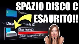 Spazio su Disco locale C ESAURITO! Senza file o programmi installati