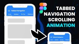 Figma Tabbed Page Navigation Controller Design and Animation (2023)