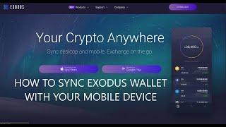 How to Sync Exodus Bitcoin Crypto Desktop Wallet with Android Mobile Phone App - Setup Tutorial