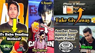 fs Baba Sending Strikes | fake iPhone 12 Giveaway | Ssg Captian Vs Fs Respekt Controversy