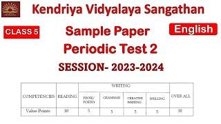 KVS PT-2 -English -Class 5 || Question Paper with Solution || Sample Paper || Important Questions