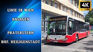 Linie 5B Wien Ansagen – Praterstern – Bhf. Heiligenstadt | Wiener Grantler