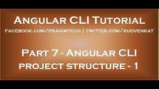 Angular CLI project structure   1