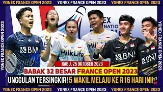 5 Wakil Lolos R16! Hasil France Open 2023 Babak 32 Besar Day 2 #frenchopen2023