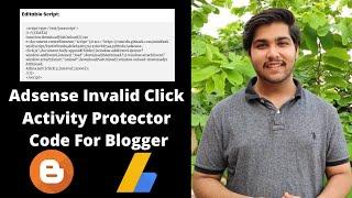 Blogger Adsense Invalid Click Protector Script| Invalid click activity Blogger Website|Mr Programmer