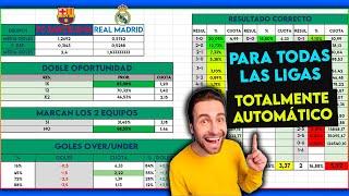 Excel PRONOSTICADOR  Marcador EXACTO, GOLES, Ambos anotan... (Actualizado 2024)