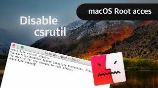 Disable System Integrity Protection on macOS high Sierra