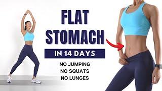 FLAT STOMACH in 14 Days - Belly Fat Burn15 min Standing Workout | No Jumping, No Squats, No Lunges
