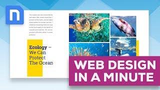 Web Design In Minutes - Explore Ocean