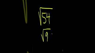 How to Simplify the Square Root of 54 | #shorts