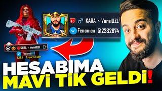 HESABIMA MAVİ TİK Lİ ÜNVAN GELDİ! YENİ YOUTUBER ÜNVANI! PUBG Mobile