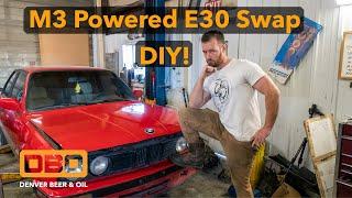 E30 24v Engine Swap Chassis Prep & Wiring!