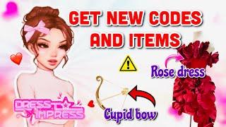 ️NEW CODES! Rose dress and Cupid’s Bow? All New items coming in Dress to impress