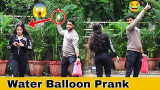 Throwing Ice Water Balloon Prank With Twist | Prakash Peswani Prank |