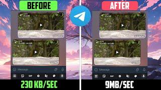 How To Increase Telegram Download Speed (86% faster than before) Working method