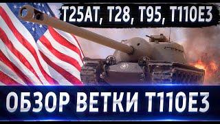 Обзор ветки T110E3 От T25AT к топу️ Участник Боевого Пропуска. Якобы бронированные Питэ